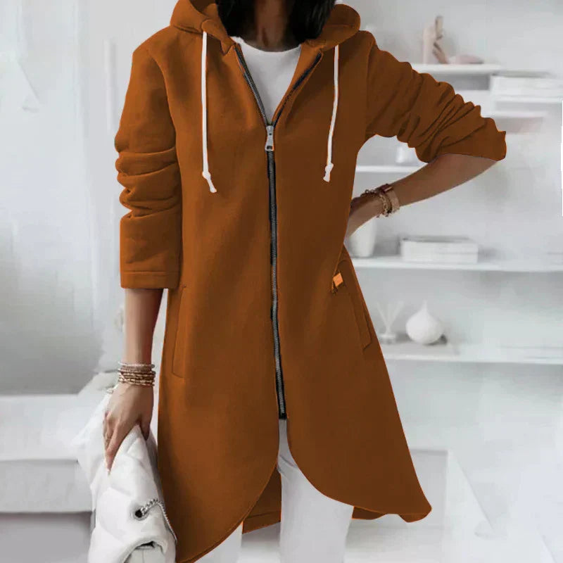 Juna lange Kapuzenjacke
