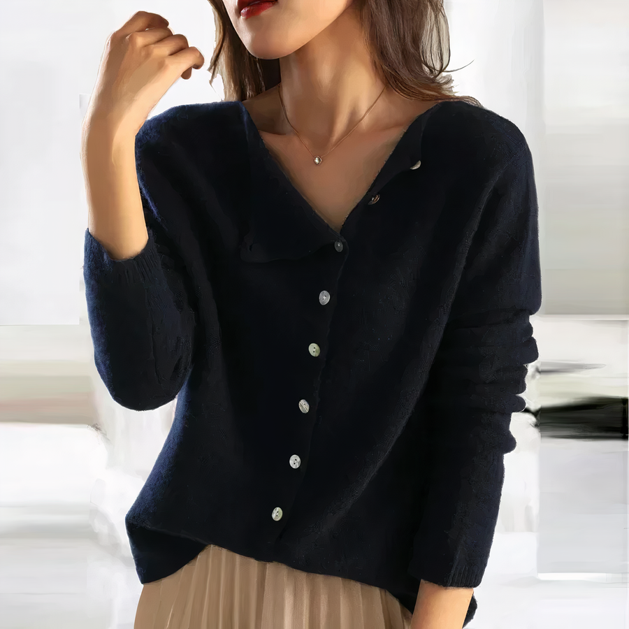 Mina Strickjacke mit V-Ausschnitt