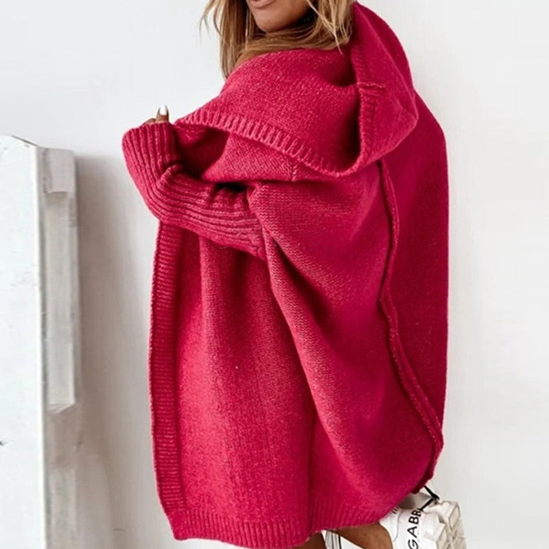 Yara Strickjacke mit Kapuze