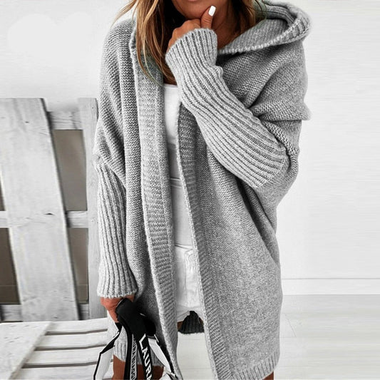 Yara Strickjacke mit Kapuze