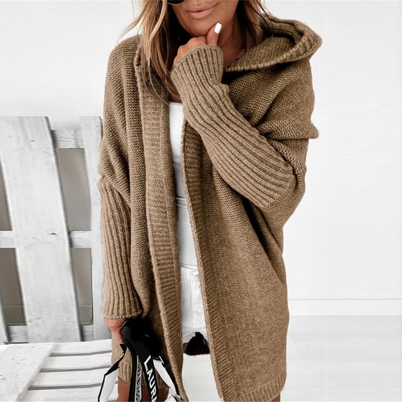 Yara Strickjacke mit Kapuze