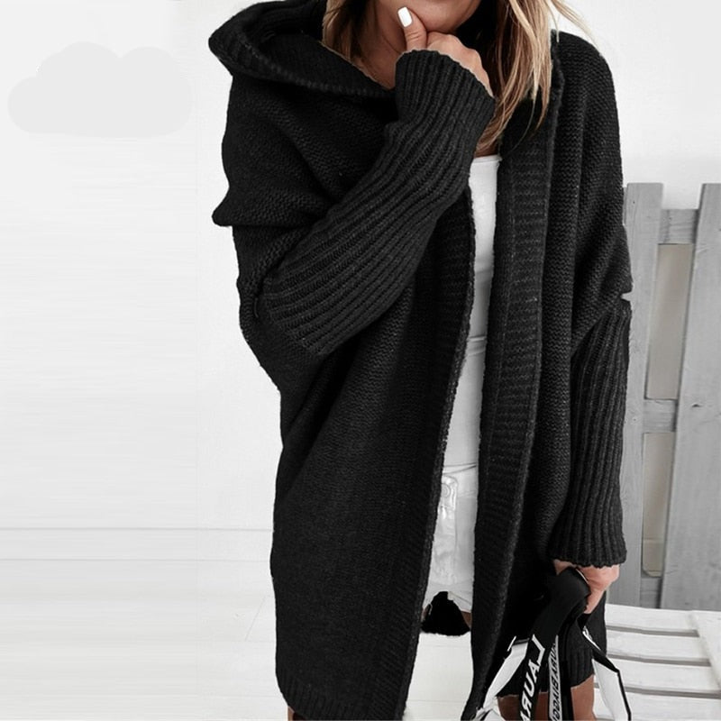 Yara Strickjacke mit Kapuze