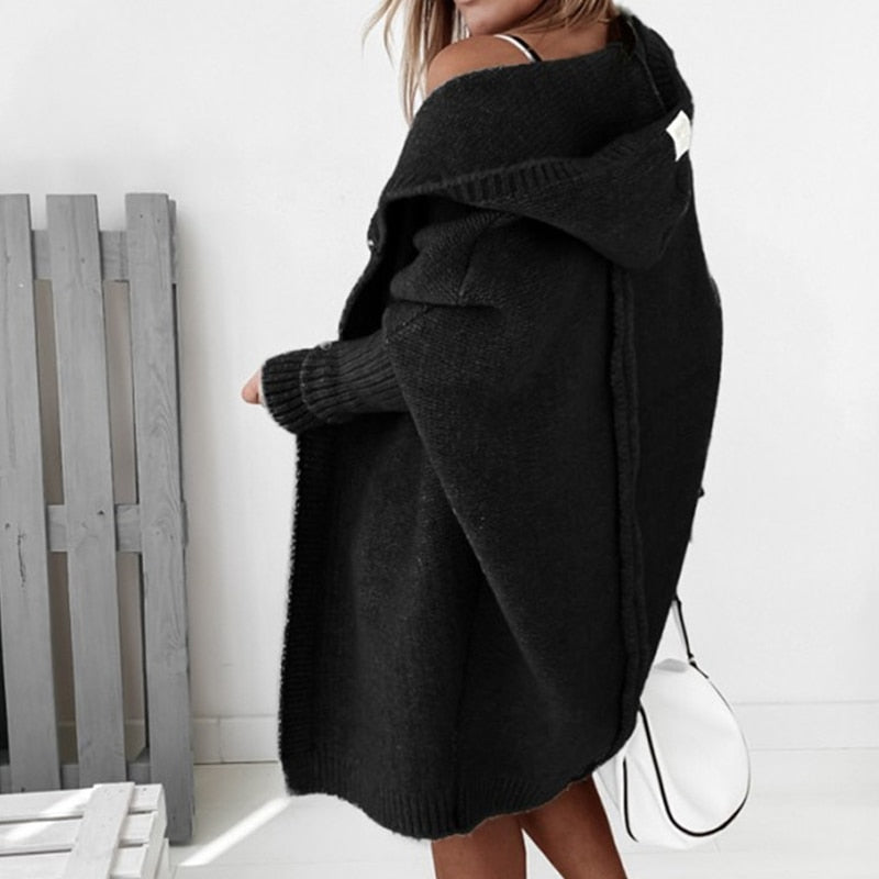 Yara Strickjacke mit Kapuze