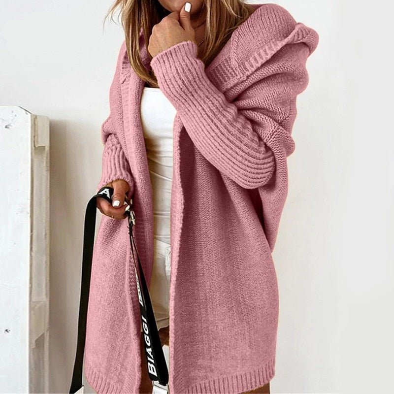 Yara Strickjacke mit Kapuze