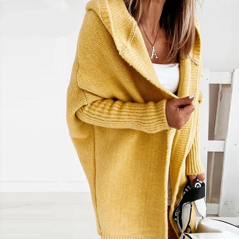 Yara Strickjacke mit Kapuze