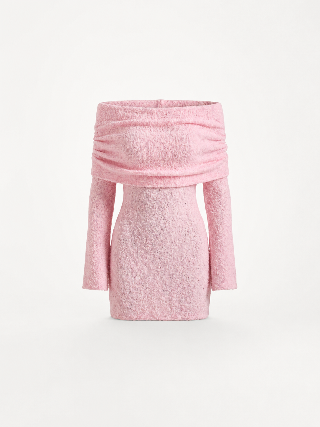 Rochelle Strickkleid Schulterfrei mit Langarm