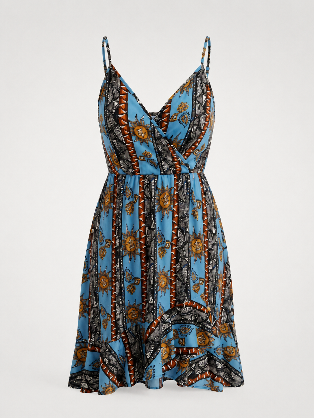 Willow Minikleid mit Wickeloptik und Volantsaum