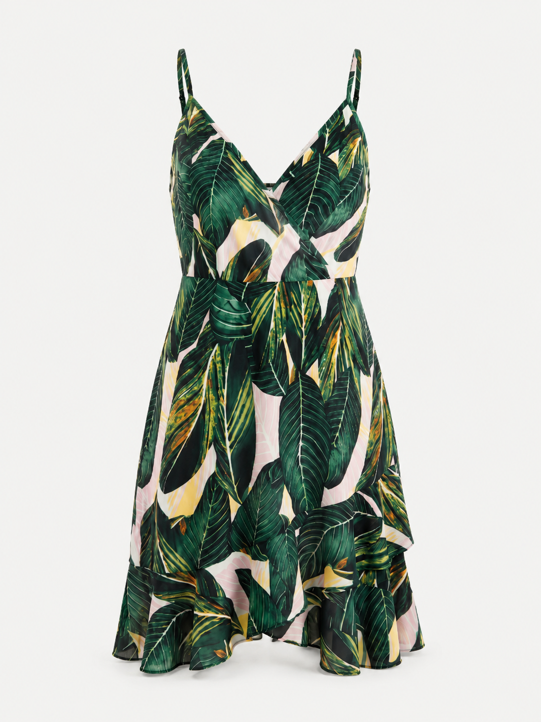 Willow Minikleid mit Wickeloptik und Volantsaum