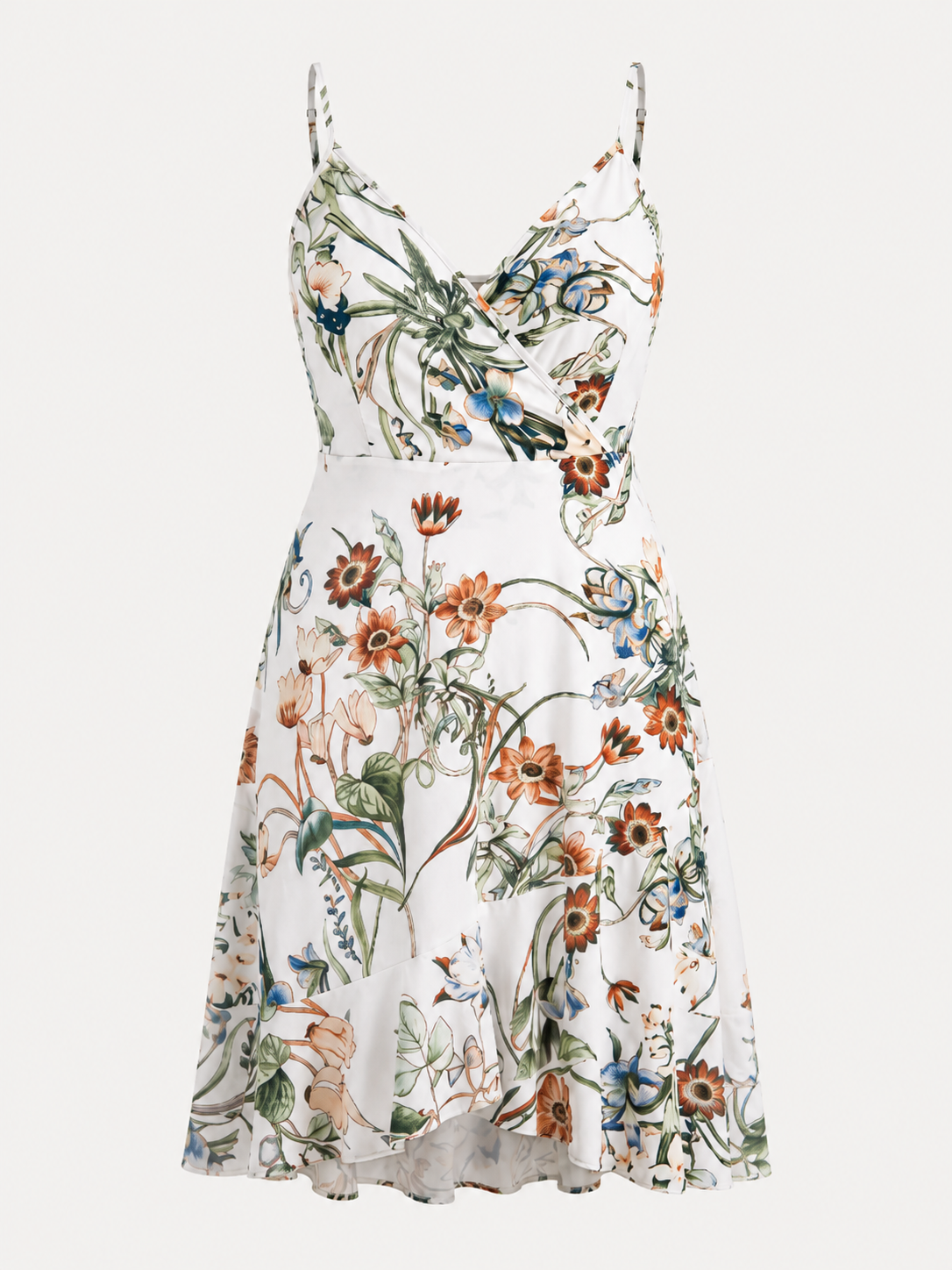 Willow Minikleid mit Wickeloptik und Volantsaum