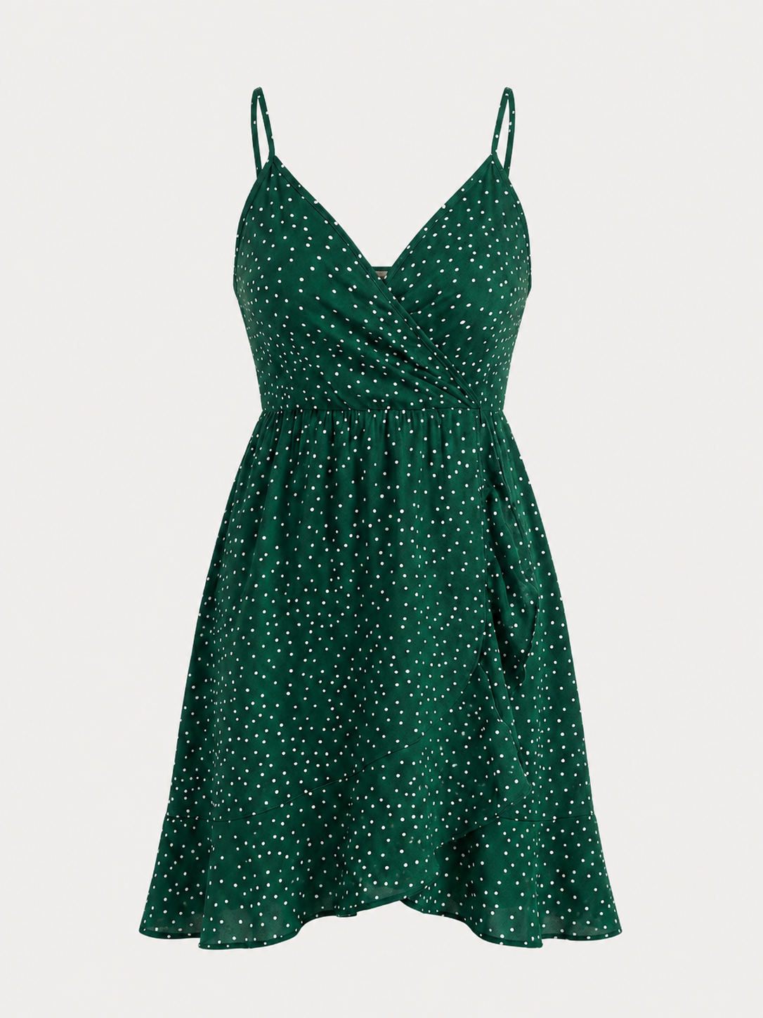 Willow Minikleid mit Wickeloptik und Volantsaum