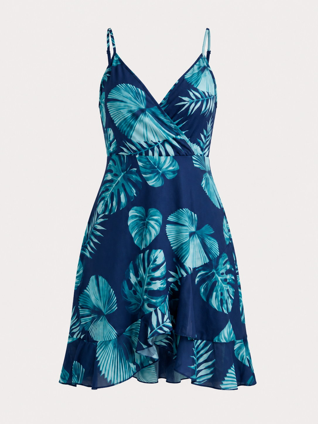 Willow Minikleid mit Wickeloptik und Volantsaum