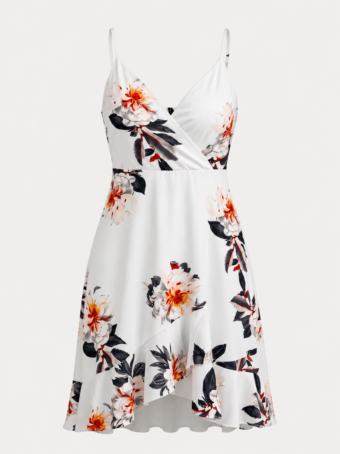Willow Minikleid mit Wickeloptik und Volantsaum