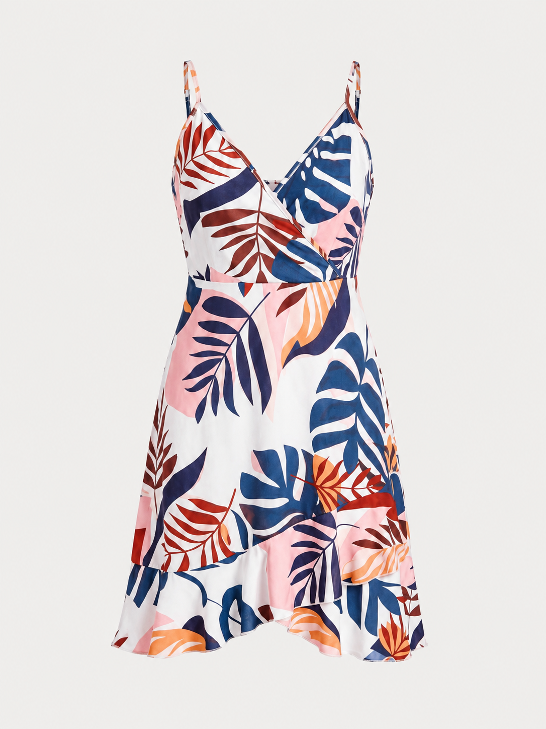 Willow Minikleid mit Wickeloptik und Volantsaum