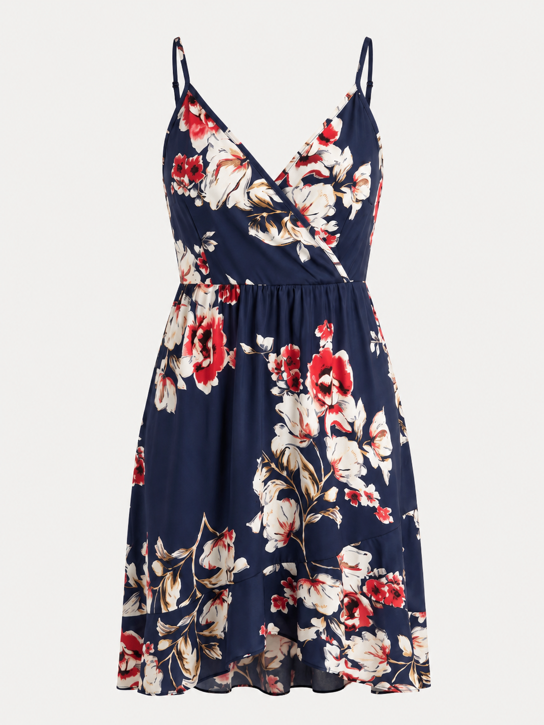 Willow Minikleid mit Wickeloptik und Volantsaum