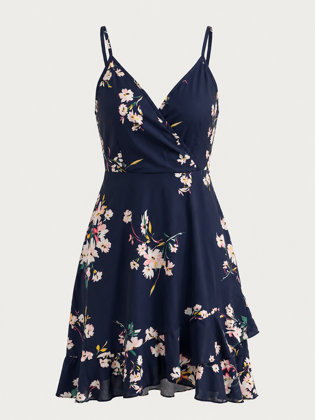 Willow Minikleid mit Wickeloptik und Volantsaum