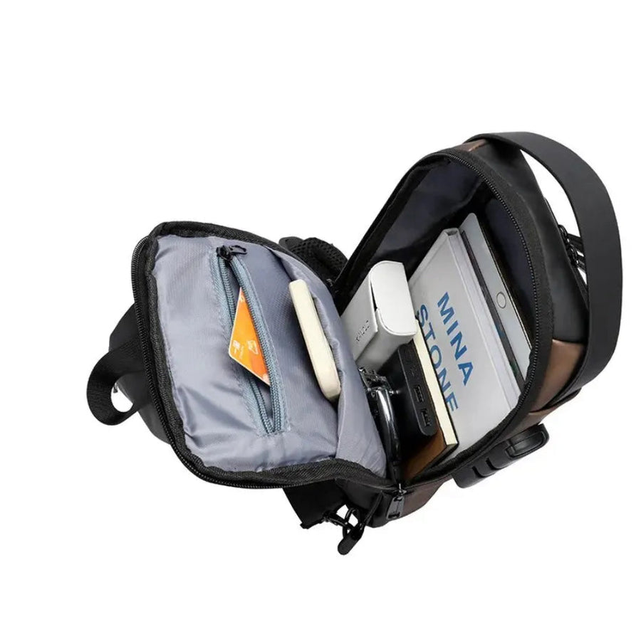 Senta Umhängetasche mit USB-Anschluss
