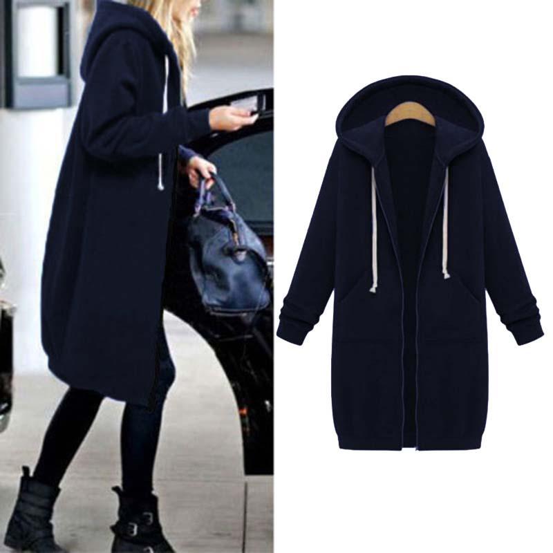 Gesa lange Sweatjacke