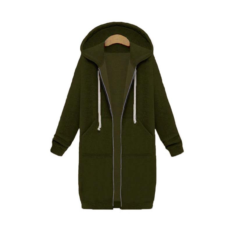 Gesa lange Sweatjacke
