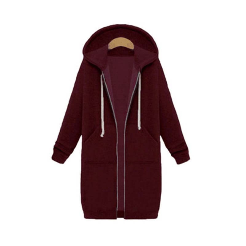 Gesa lange Sweatjacke