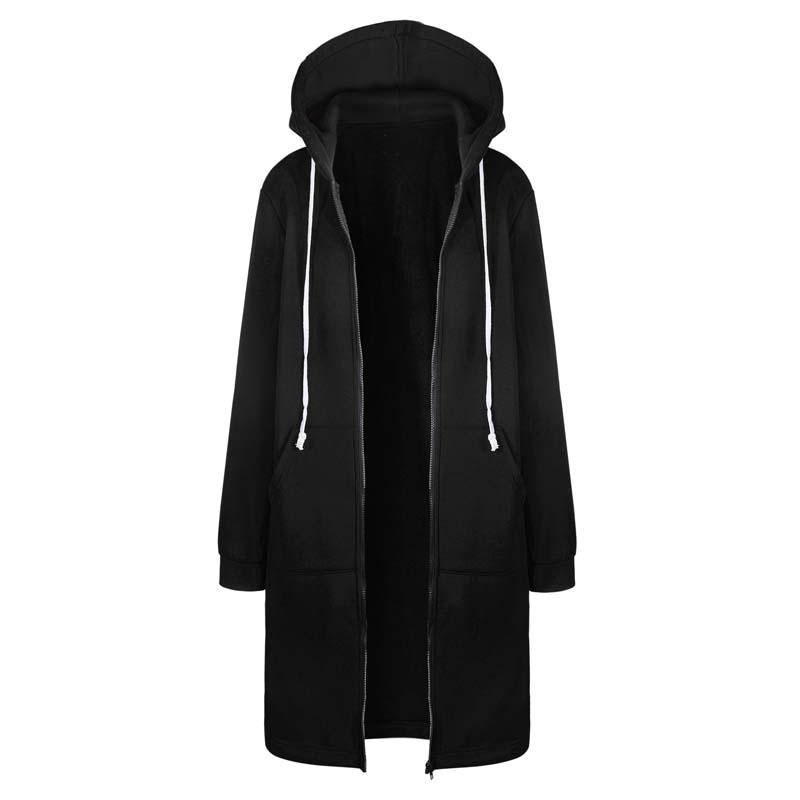 Gesa lange Sweatjacke