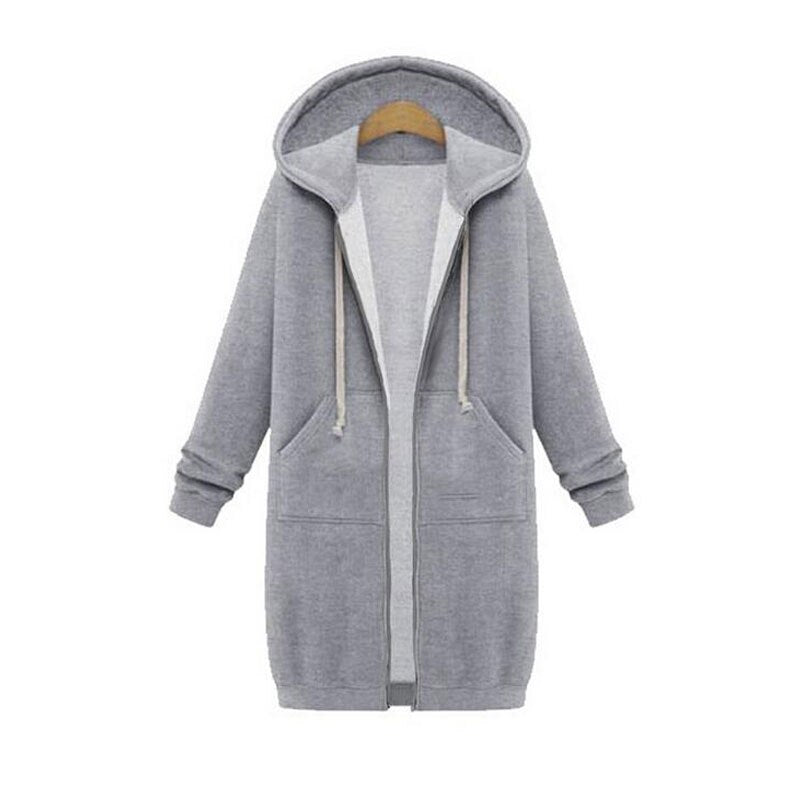 Gesa lange Sweatjacke