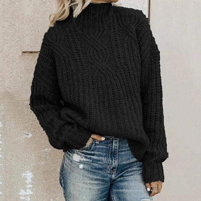 Melike Pullover mit Zopfmuster