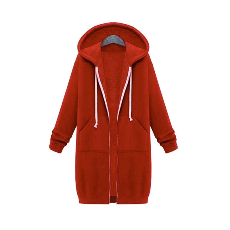 Gesa lange Sweatjacke