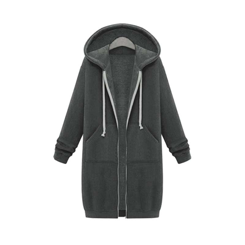 Gesa lange Sweatjacke