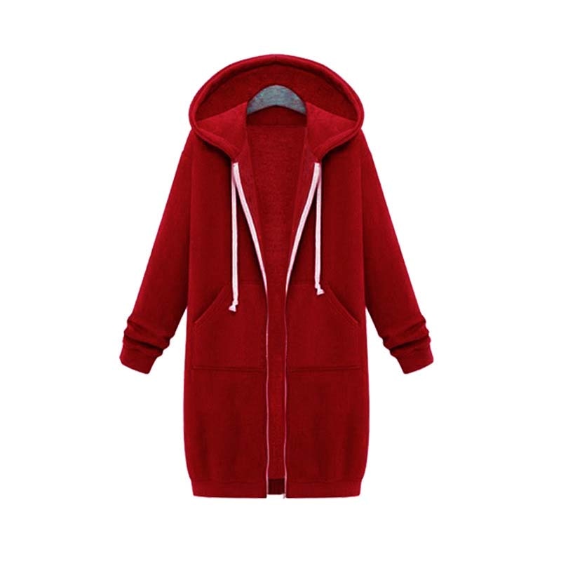 Gesa lange Sweatjacke