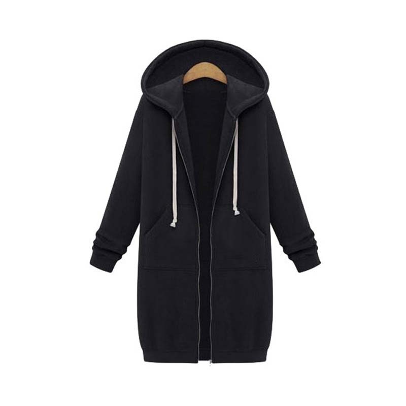 Gesa lange Sweatjacke