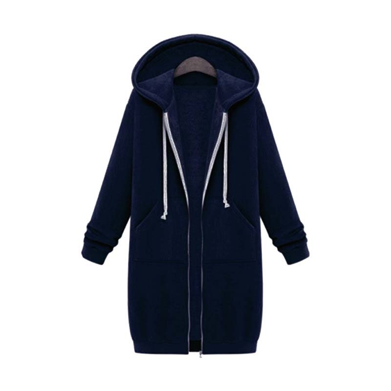 Gesa lange Sweatjacke