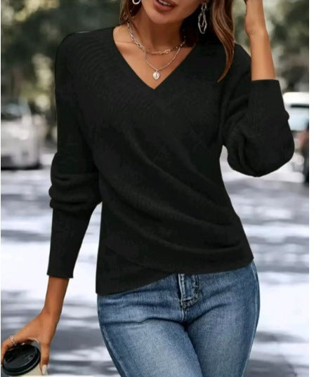 Miruna Pullover mit gekreuzter Front