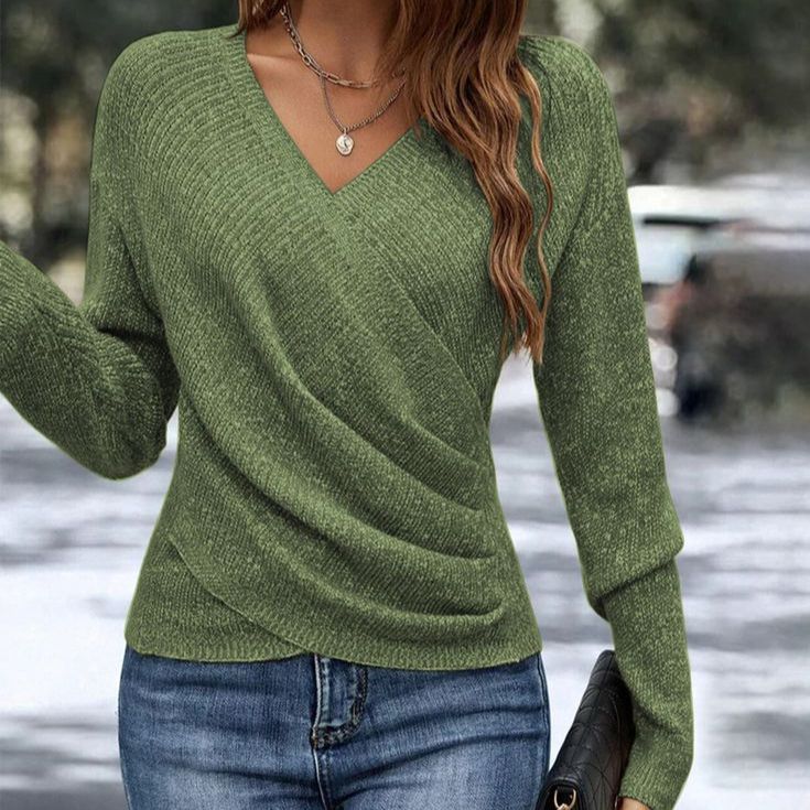 Miruna Pullover mit gekreuzter Front