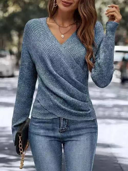 Miruna Pullover mit gekreuzter Front