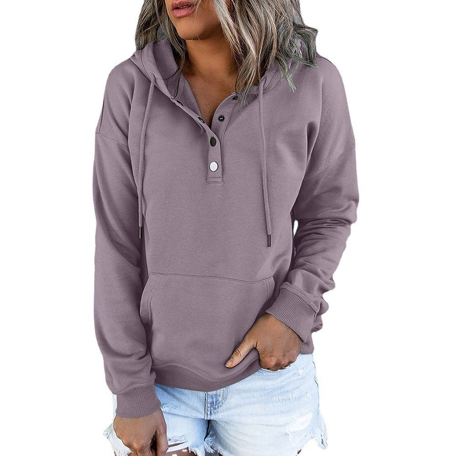 Gisela Hoodie mit Knopfleiste