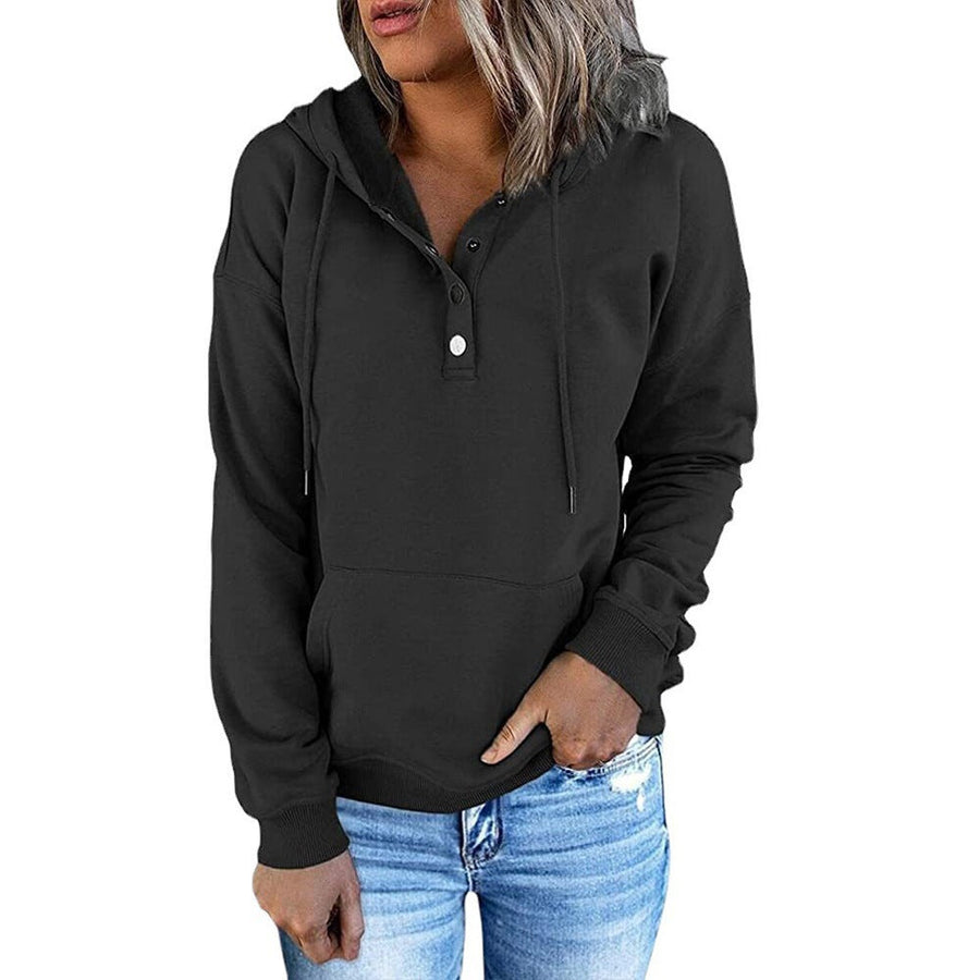 Gisela Hoodie mit Knopfleiste