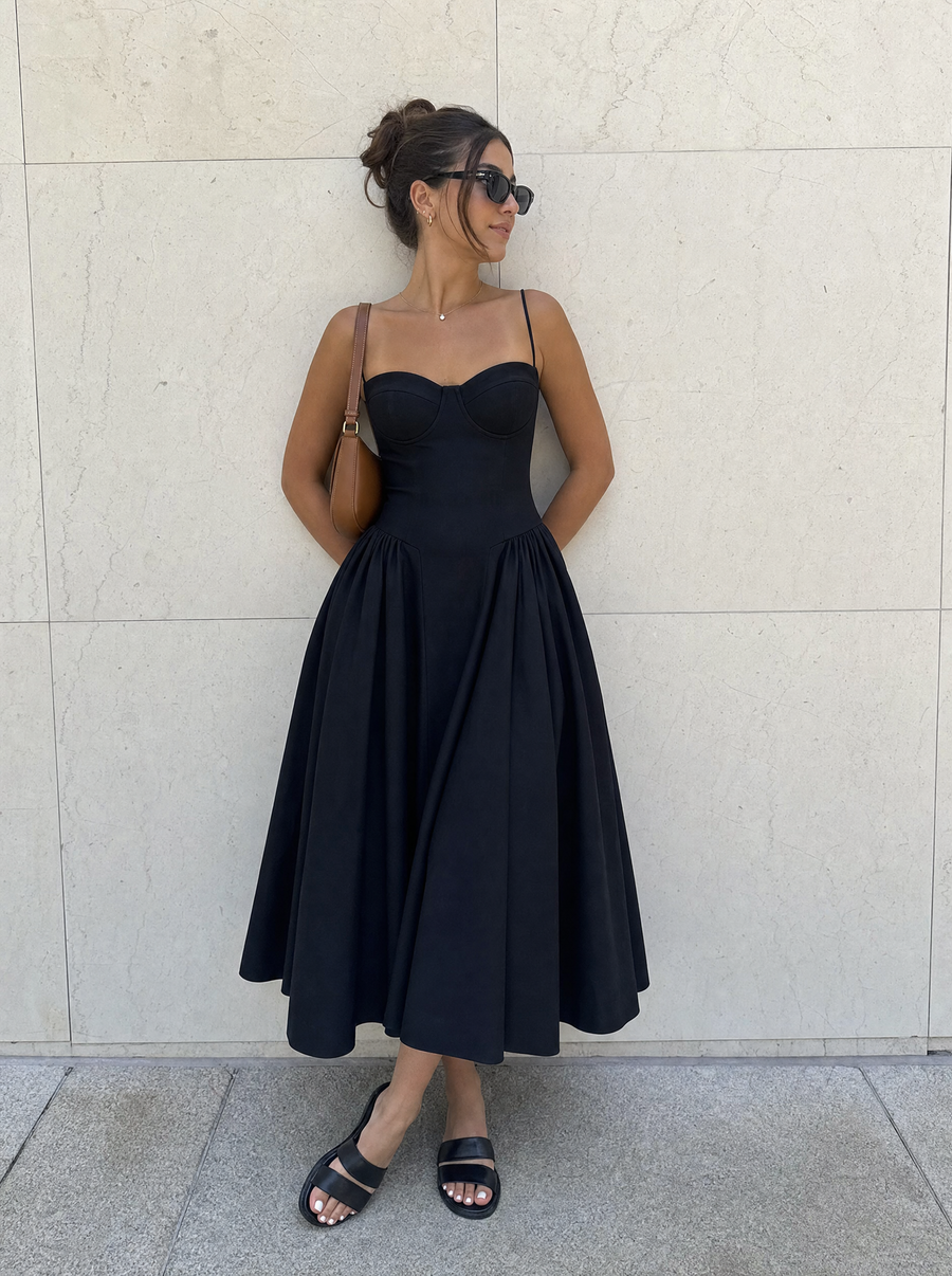 Odette Korsett-Midikleid