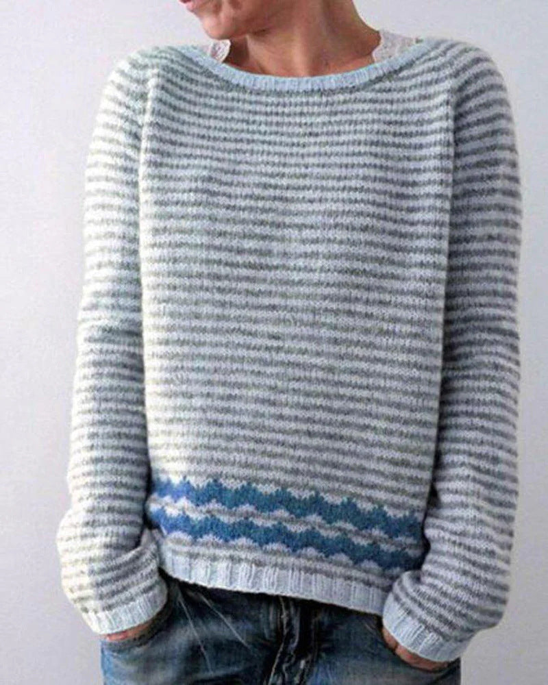 Svea Pullover mit Norweger-Muster