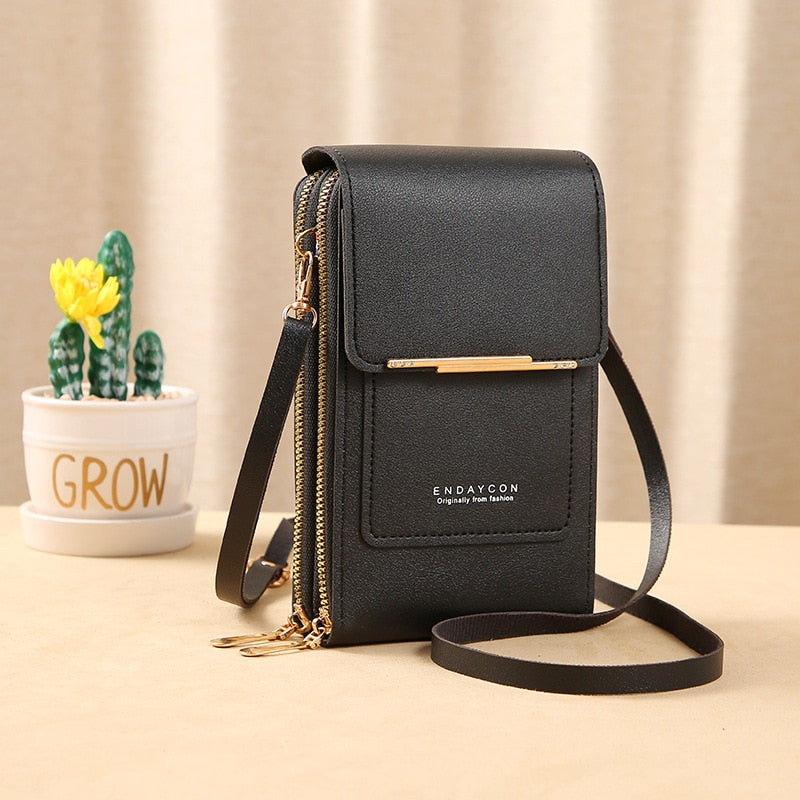 Seline Clutch mit Touchscreen-Fenster