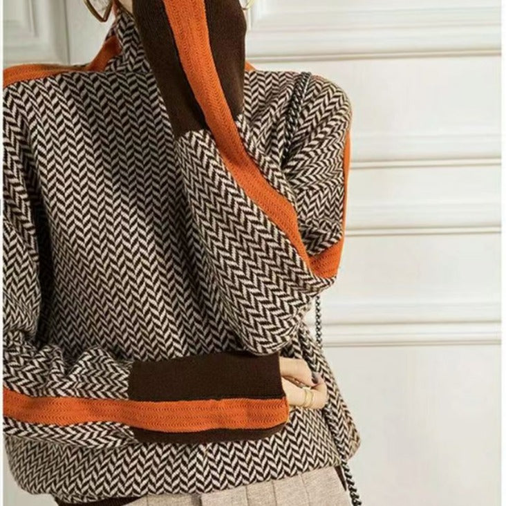 Marlotte Pullover mit Zickzackmuster