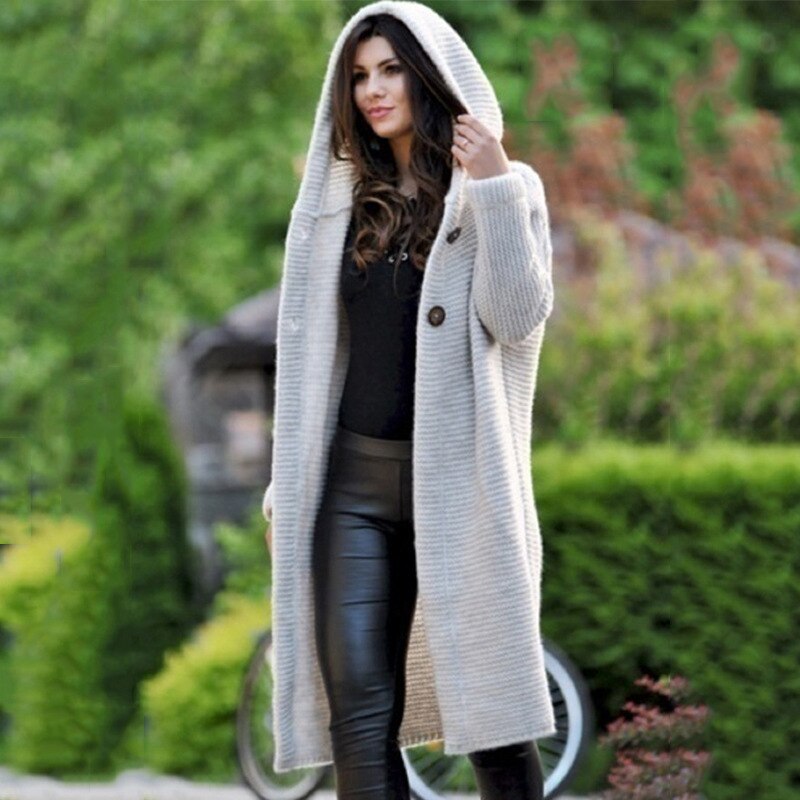 Aida lange Strickjacke