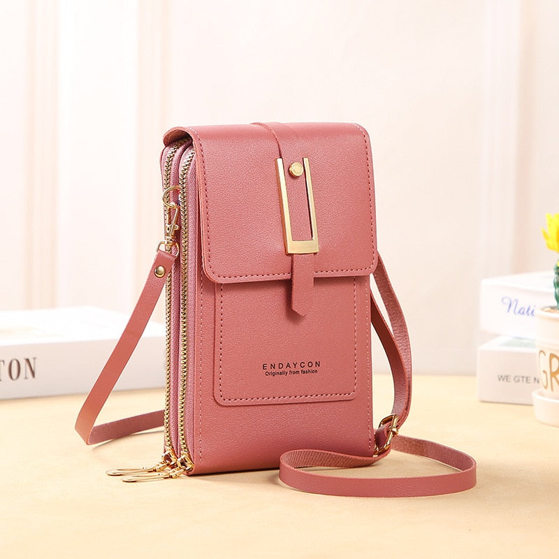 Seline Clutch mit Touchscreen-Fenster