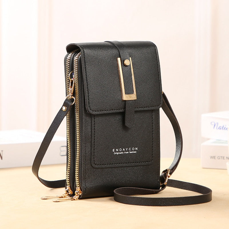 Seline Clutch mit Touchscreen-Fenster