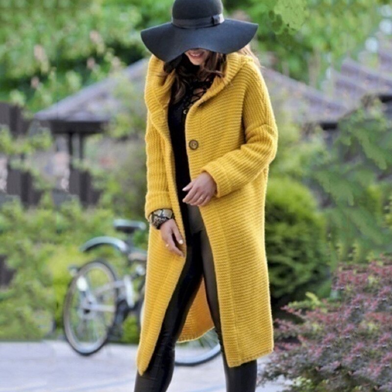 Aida lange Strickjacke
