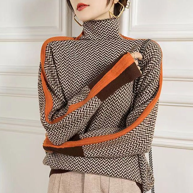 Marlotte Pullover mit Zickzackmuster