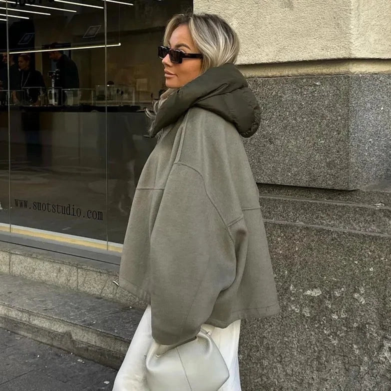 Edina Hoodie mit Kontrastdetails