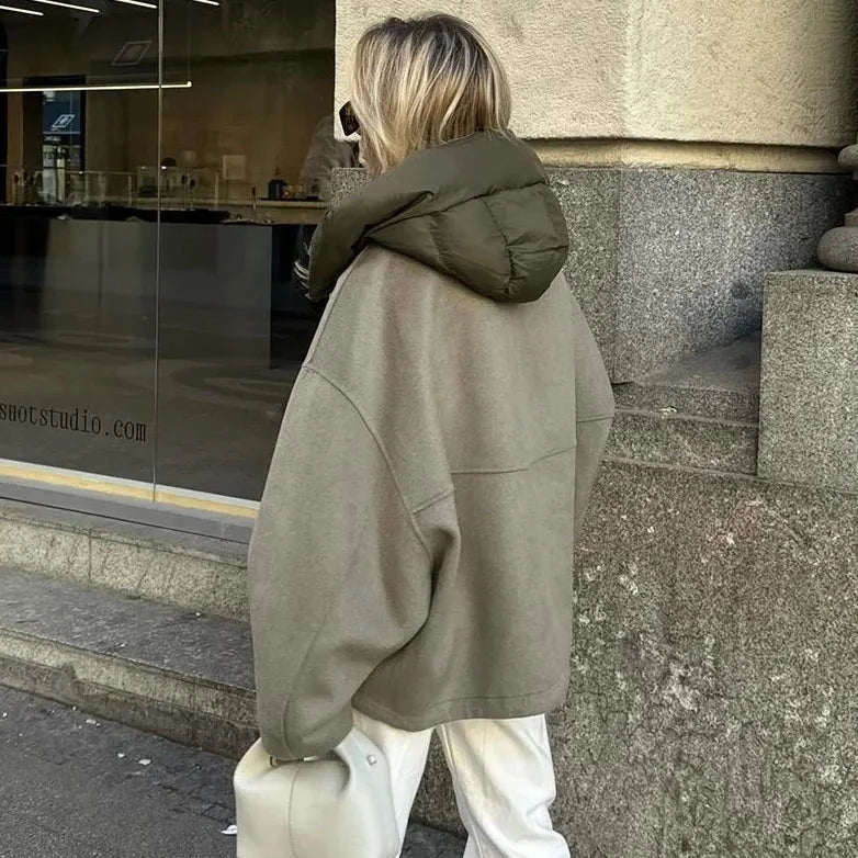 Edina Hoodie mit Kontrastdetails