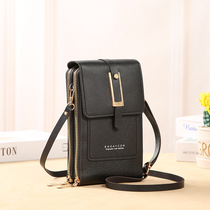 Seline Clutch mit Touchscreen-Fenster