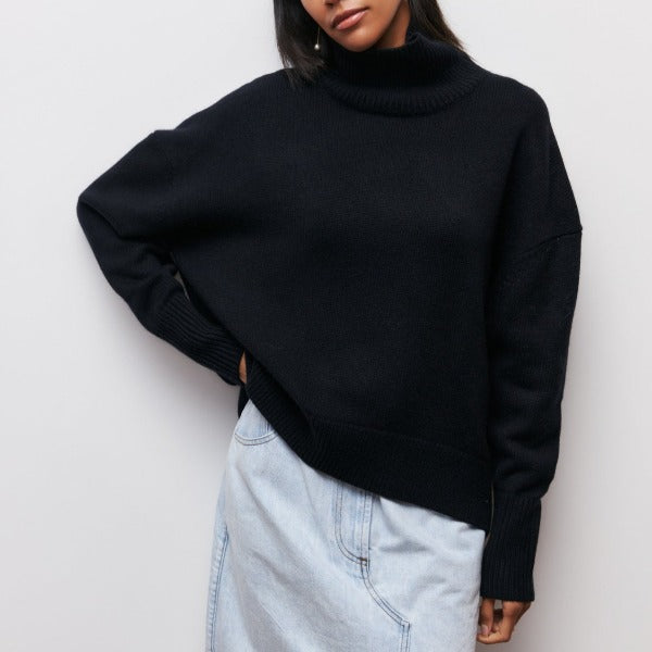 Marlen Oversized Rollkragenpullover