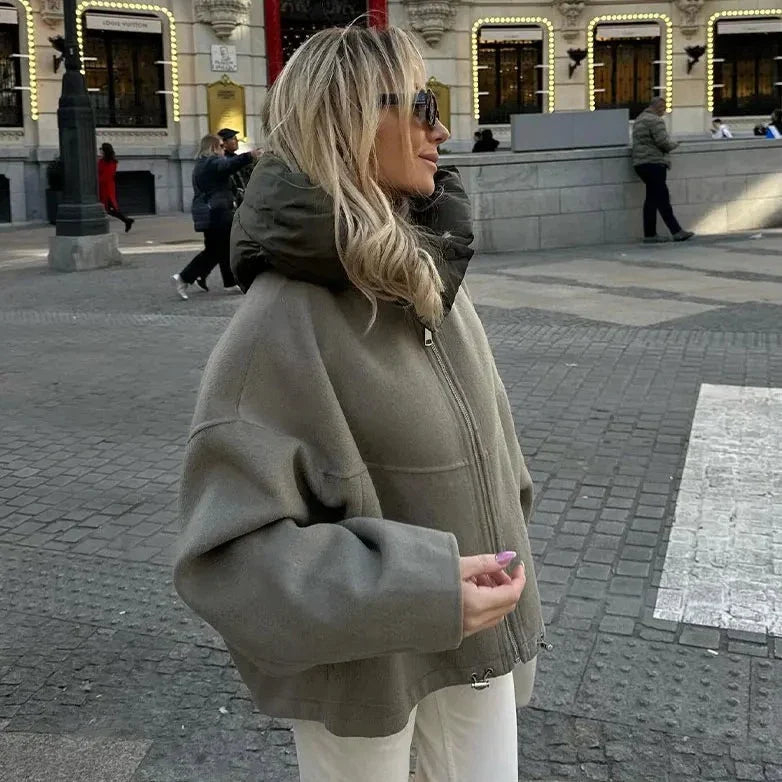 Edina Hoodie mit Kontrastdetails